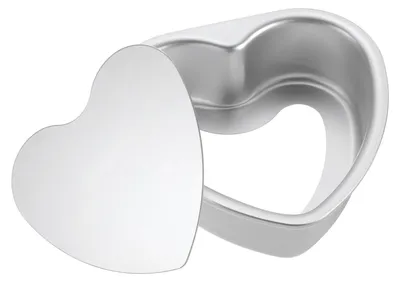 Herzförmige Kuchenform 10 cm antihaftbeschichtet Aluminium