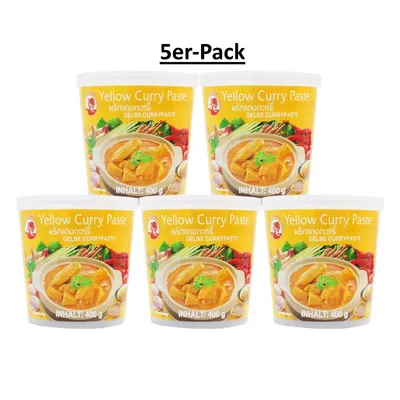 Produktbild von 5er-Pack COCK Currypaste gelb 400g
