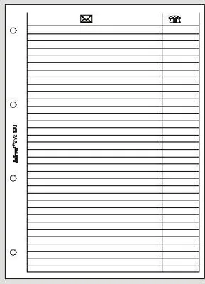 Produktbild von Adresseneinlage A4 Ersatzeinlage 50 Blatt