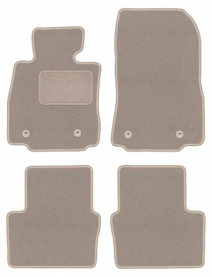 Immagine prodotto di Tappetini in moquette per Mazda 2 III 2015- (hatchback) – set 4 pezzi, beige, su misura – Wielganizator LUX