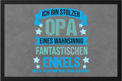 Produktbild von Ich Bin Stolzer Opa Fußmatte Familie Großvater Opa Liebe Glück Stolz Enkel Enkelkinder Verwandtschaft Geschenke