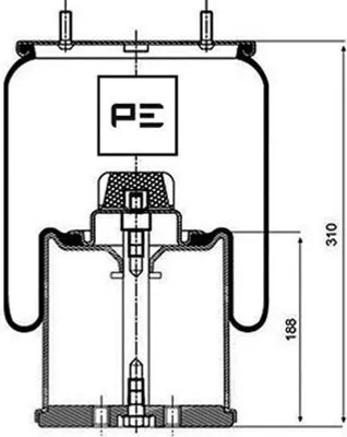 Image de PETERS ENNEPETAL Soufflet pneumatique 084.083-72A 12,67 kg