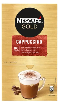 Obrázek produktu pro Nescafé Cappuccino 80 balení 1000g - Smetanová směs instantní kávy, zásobní balení