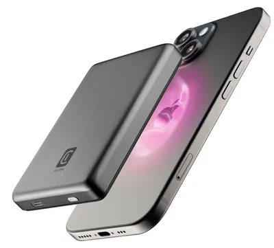 Produktbild von Cellularline Mag Lite 10000, 10000 mAh, Kabelloses Aufladen, Grau