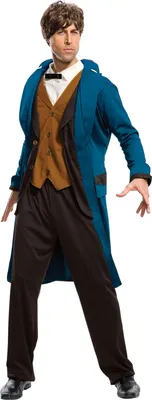 Image de Fantastic Beasts And Where To Find Them - Costume "Deluxe" '" '"Newt Scamander"" - Hommes BN5267 (XL) (Bleu/Brun)