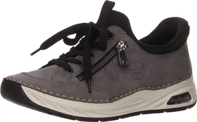 Zdjęcie produktu dla Sznurowane niskie buty Rieker w kolorze szarym, rozmiar 41