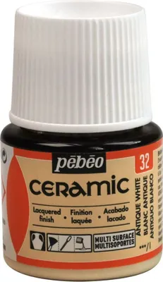 Obrázok produktu pre Pebeo farba na keramiku, 45 ml, 32 antická biela