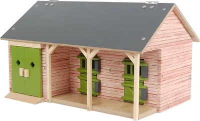 Produktbild von Kids Globe Pferdestall mit 2 Boxen und Lagerung 1:32