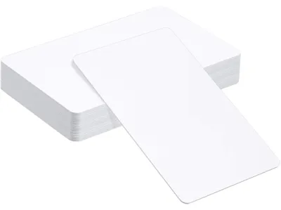 Image de Cartes NFC NTAG215, cartes PVC blanches, compatibles avec TagMo et Amiibo