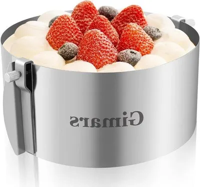 Produktbild von Famanu Taartring Verstellbar - Rundbackform aus Edelstahl - 16-30 cm - Silber