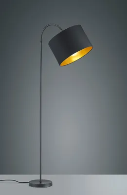 Obrázek produktu pro Trio Hostel stojací lampa E27 černá matná flexibilní