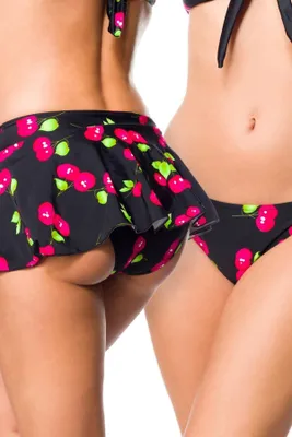 Produktbild von Belsira Vintage Baderock und Höschen Schwarz - Pink - M