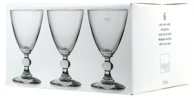 Image de H&H Splendor verre à vin 17cl, transparent, 6 pièces