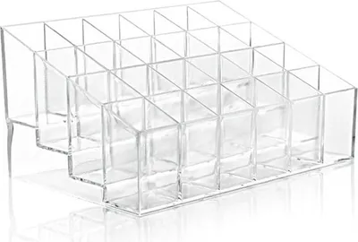 Immagine prodotto di Organizer per trucco UNIQ in acrilico con 24 scomparti per rossetti e cosmetici