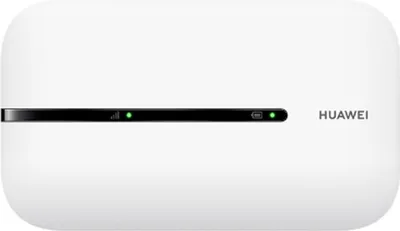 A white Huawei mobile hotspot device is shown against a white background.