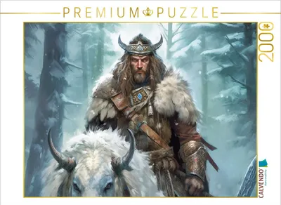 Produktbild von CALVENDO Puzzle Krieger im Wald | 2000 Teile Lege-Größe 90x67cm Foto-Puzzle für glückliche Stunden