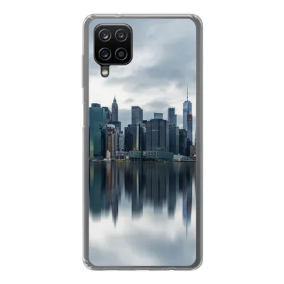 Produktbild von MuchoWow® Handyhülle Schutzhülle Hülle für Samsung Galaxy A12 New York - Skyline - Spiegelung Silikon Softcase Handy Hülle - Bild