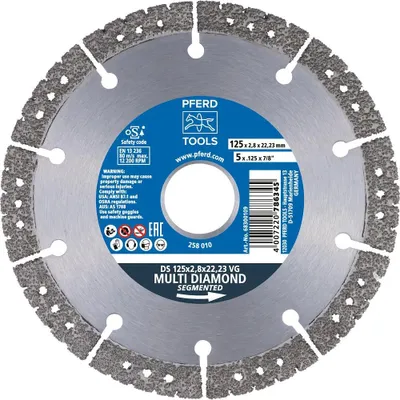 Obrázok produktu pre Diamantový rezací kotúč PFERD Ø 125 mm, 1 ks