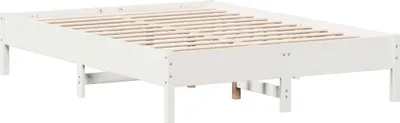 Immagine prodotto di vidaXL Letto in legno massiccio senza materasso bianco 150x200 cm in legno di pino