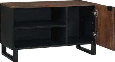 Immagine prodotto di vidaXL - Mobile TV in legno impiallacciato noce, 80 x 33 x 46 cm
