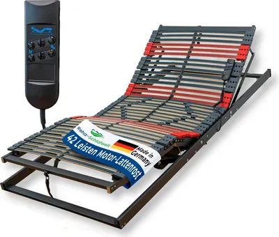 Produktbild von Reha-Schlafwelt elektrischer 7-Zonen Lattenrost 140×200 cm, RELAXANA KF, mit Motor Kopf- Fußteil verstellbar, komplett montiert