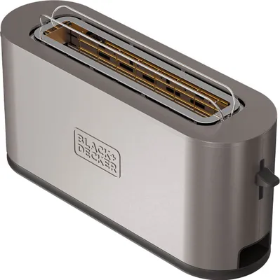 Produktbild von Black & Decker BXTO1002E, 2 Scheibe(n), Edelstahl, Edelstahl, Tasten, Niveau, Drehregler, 1000 W
