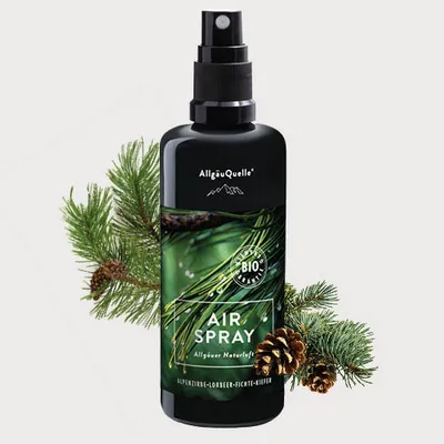 Produktbild von AirSpray Allgäuer Naturluft Raumduft mit Zirbelkiefer, Lorbeer, Fichte und Kiefer