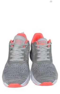 Produktbild von Damen Sneaker Sportschuhe NBK Laufschuhe leicht Gr. 36-41 Deutsches La – Hellgrau/Koralle, Gr. 41