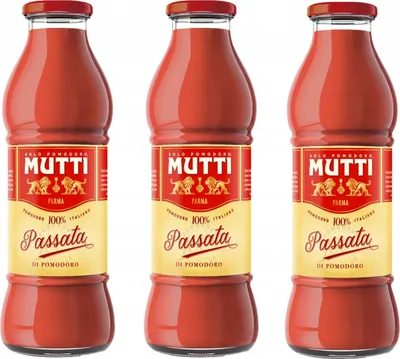 Produktbild von Tomatenpassata große Glasflasche 3 x 700g - Mutti