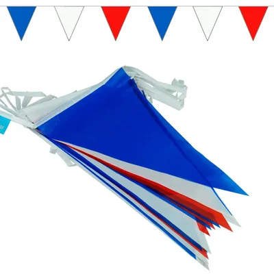 Produktbild von Goodymax® Wimpelkette 10 m Blau-Weiß-Rot