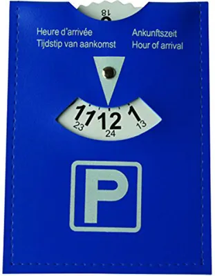 Produktbild von HP Parkscheibe Kunstleder 24 Stunden-Anzeige