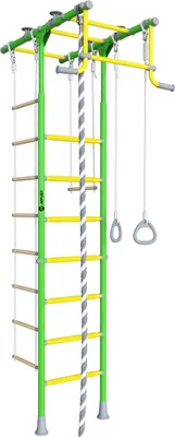 Produktbild von Sprossenwand ClimbMaxx M1 grün-gelb