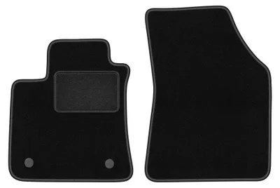 Image de Tapis avant en moquette pour Renault Megane IV 2015- (Grand-coupe/liftback/break) – 2 pièces, noirs, sur mesure – Wielganizator LUX
