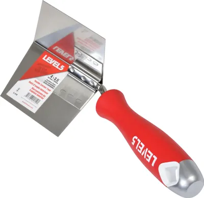 Produktbild von LEVEL5 Eckmesser Inneneckenkelle Rostfrei Trockenbau Gipskarton Gummigriff 5-310