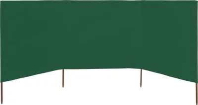 Produktbild von vidaXL 3-teiliges Windschutzgewebe 400 x 120 cm Grün