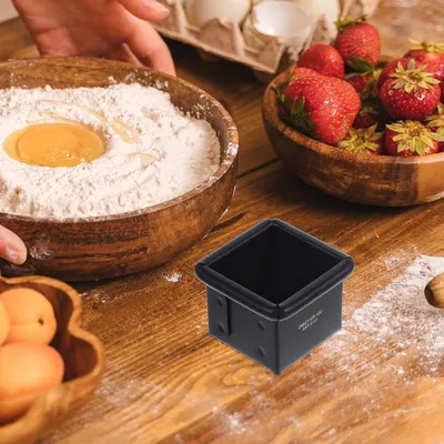Produktbild von Quadratische Toastbackform aus Aluminiumlegierung mit Antihaftbeschichtung, leicht zu entformen und verzugsfrei