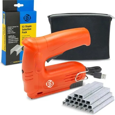 Image de Pistolet à riveter électrique - Agrafeuse sans fil - Riveteuse électrique - Portative