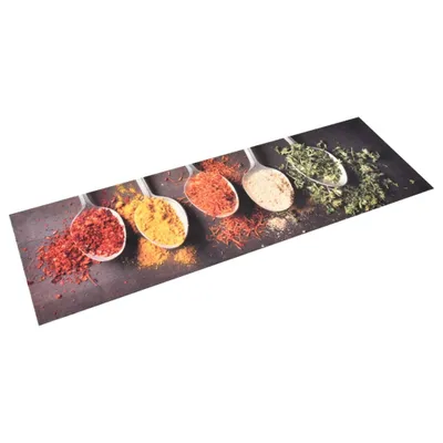 Produktbild von vidaXL Küchenteppich Waschbar Löffel 60x300 cm