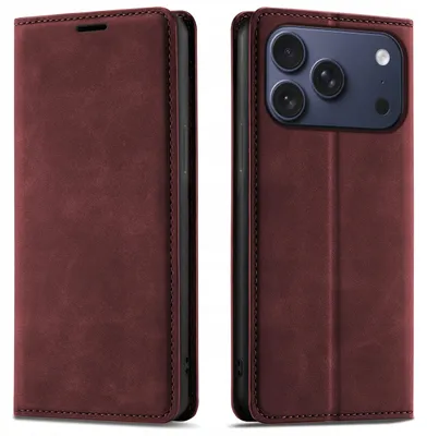 Immagine prodotto di Custodia a libro per iPhone 17 Pro Max | 18 Pro Max – con chiusura magnetica, in pelle e vetro