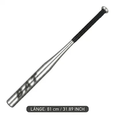Produktbild von Aluminium Baseballschläger 81cm (32 Zoll) Silber – Leichtgewicht