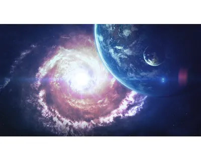 Produktbild von Leinwandbild Spaceclouds I 100x50 cm