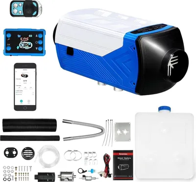 Produktbild von Diesel-Heizung 8.3KW,12V/24V Blue Diesel Air Heater für Auto,Bluetooth-Fernbedienung, LCD-Panel-Steuerung,effiziente Diesel-Heizung für Vans,Lastwagen