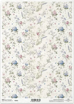 Immagine prodotto di ITD carta di riso decoupage tecnica artigianale tovagliolo di carta-R2601 carta da parati floreale