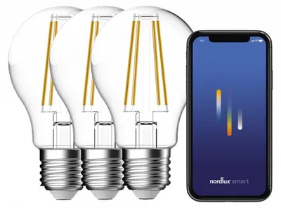Obrázok produktu pre 3 ks Inteligentná žiarovka NORDLUX E27