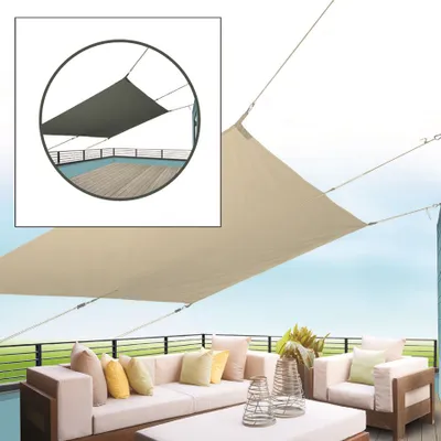 Produktbild von UV Sonnensegel Sonnenschutz rechteckig anthrazit 300x200 cm Outdoor