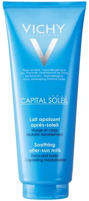 Produktbild von Vichy Idéal Soleil, Körper, 300 ml, Milch, Feuchtigkeitsspendend, Beruhigend, Mischhaut, trockene Haut, normale Haut, ölige Haut, Empflindliche Haut, Unisex