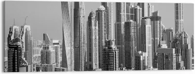Produktbild von Bild auf Leinwand - Leinwandbild - 3 Teile - Wolkenkratzer Fotografie Dubai - 150x50cm - Wand Bild - Wanddeko - Wandbilder - Leinwanddruck - Bilder - Wanddekoration - Leinwand bilder - CA150x50-4388