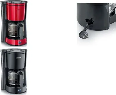 Productafbeelding van Severin KA 9554, Koffiezetapparaat voor filterkoffie, 1,25 liter, Geschikt voor gemalen koffie, 1000 W, Zwart