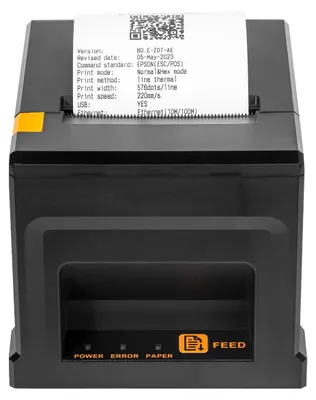 80 mm POS-Bonprinter, Bluetooth/USB/LAN, 300 mm/s, Auto-Cutter
