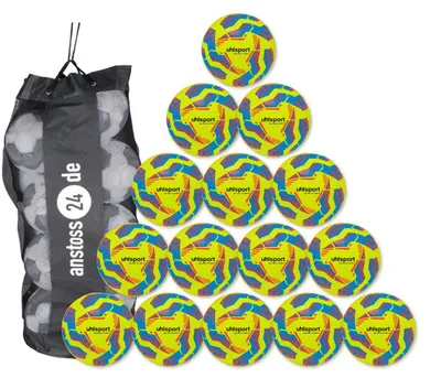 Produktbild von Ballset Uhlsport Jugendball SALA LITE 350 ADDGLUE inkl. Ballsack 15 Bälle